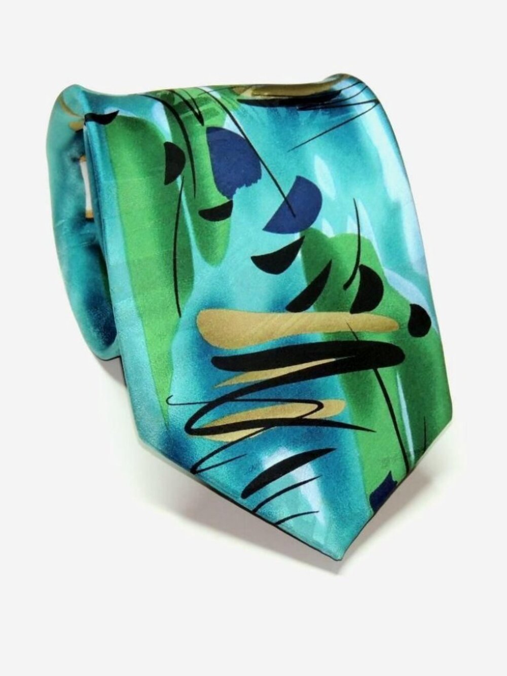 J. GARCIA LIMITED EDITION Sea Anemone Collection 43 Men's Silk Tie Excellent